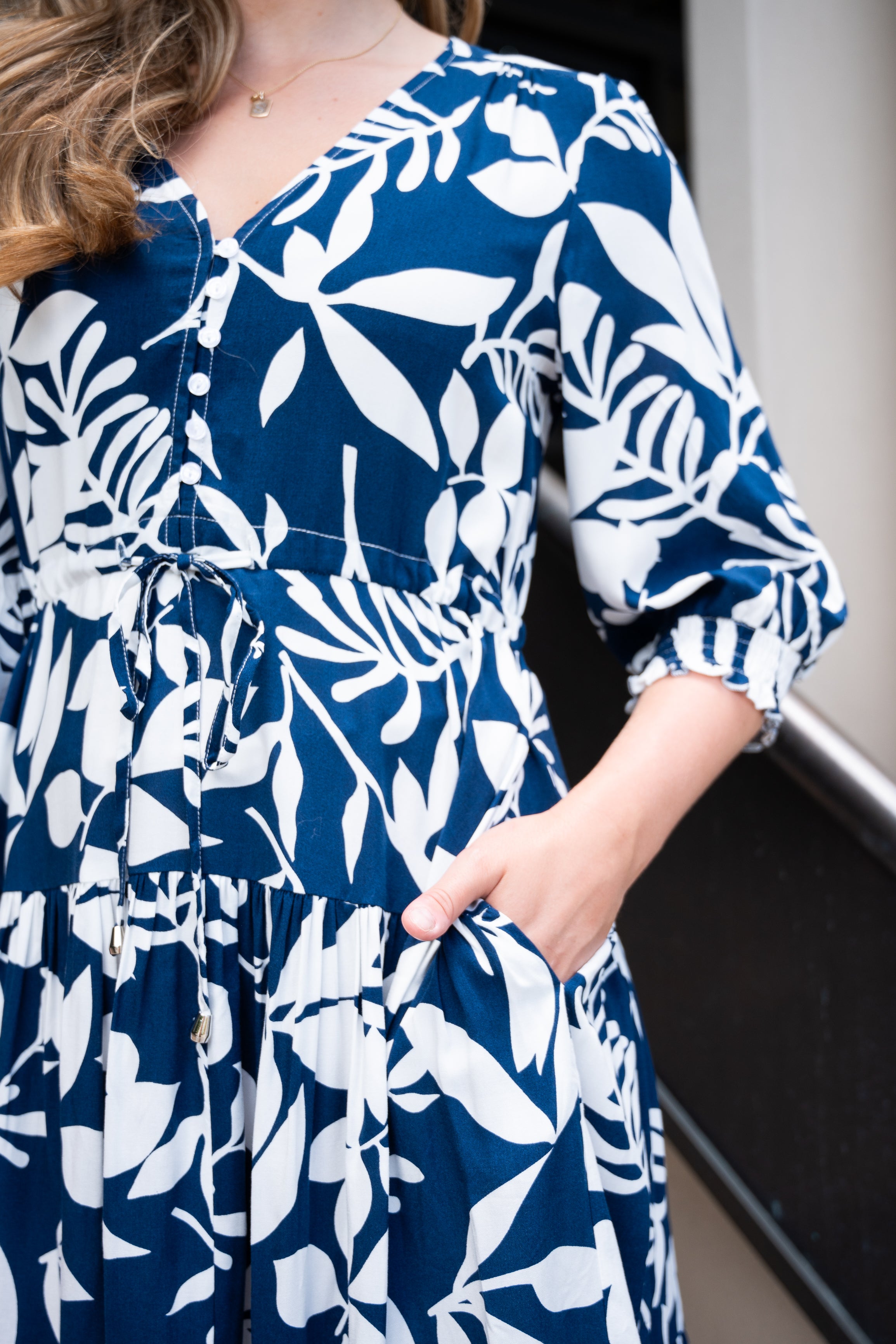 Darla Short Dress Navy