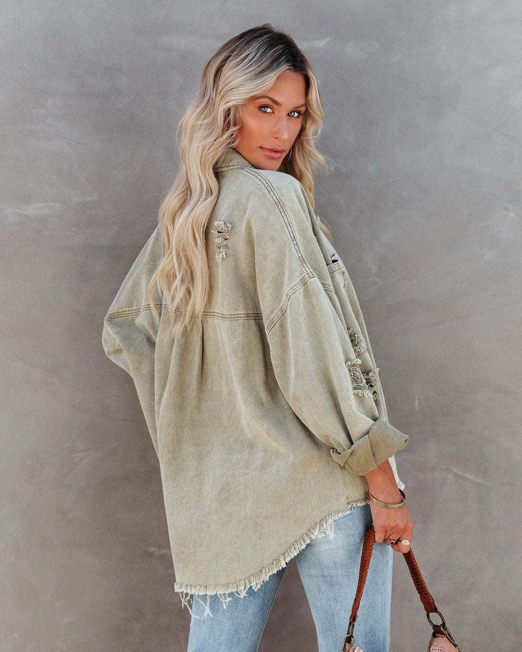 Felicity Denim Jacket Sage