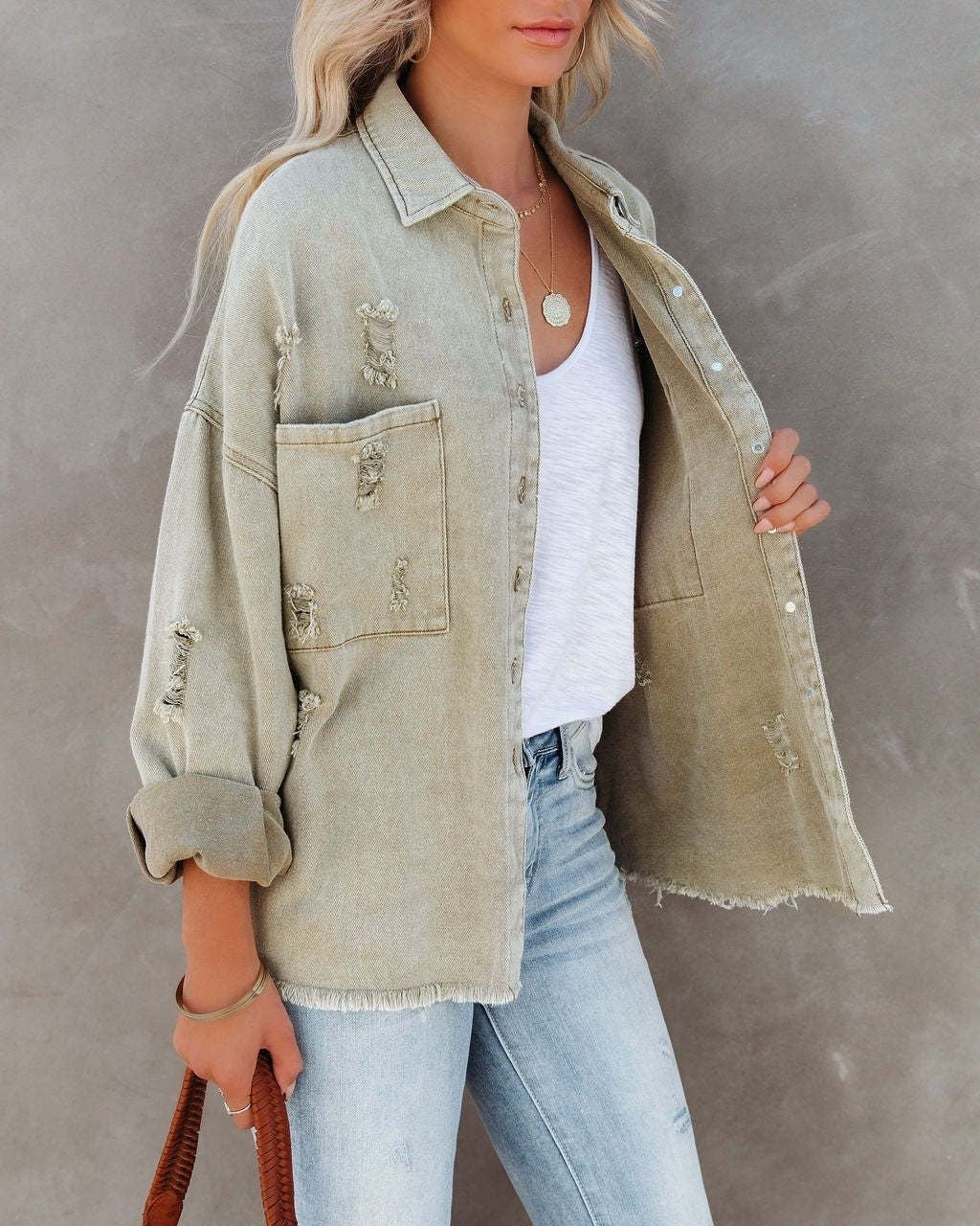 Felicity Denim Jacket Sage