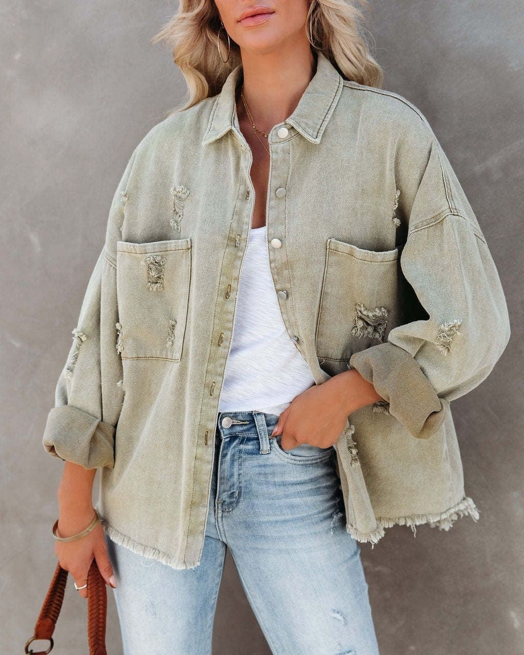 Felicity Denim Jacket Sage