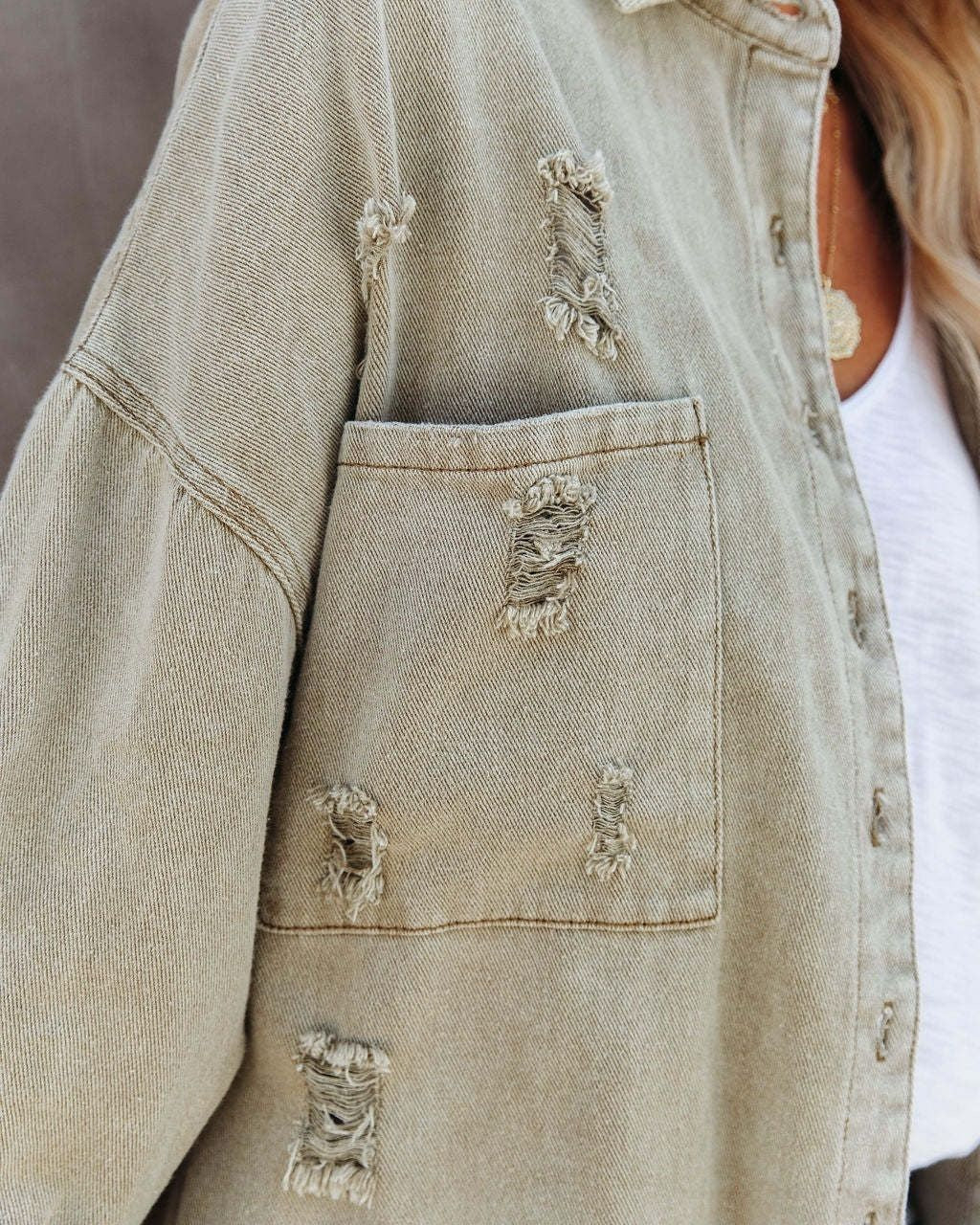 Felicity Denim Jacket Sage