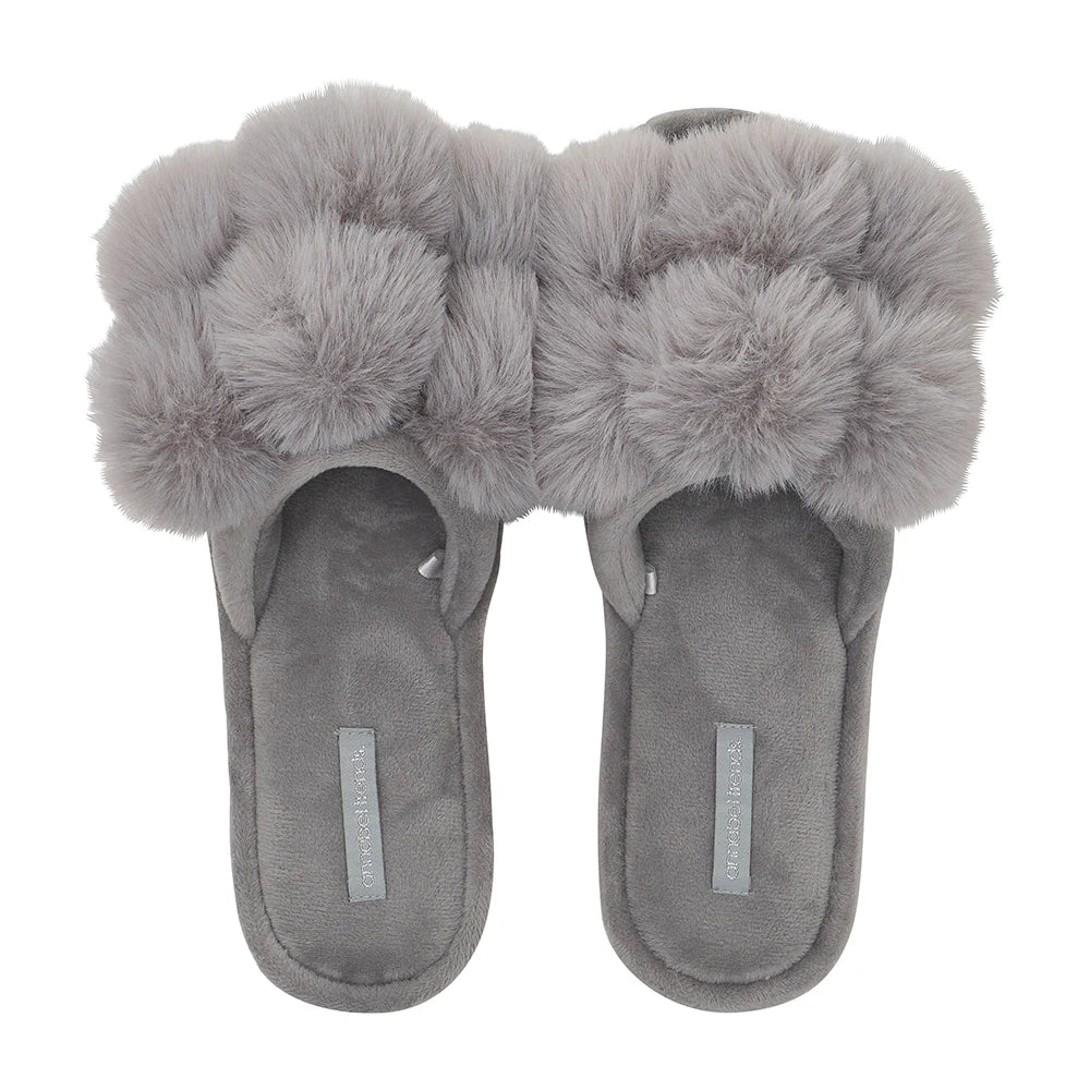 Pom Pom Slippers - Cosy Luxe