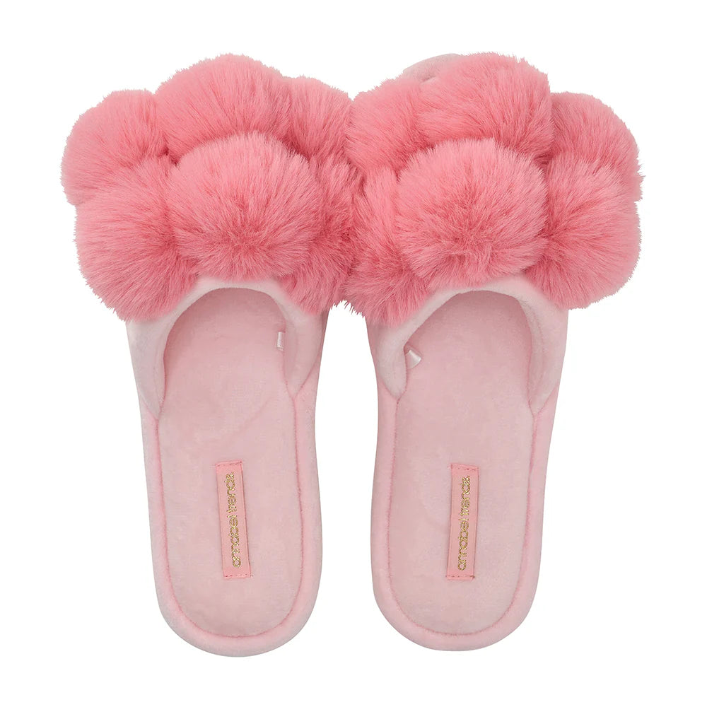 Pom Pom Slippers - Cosy Luxe