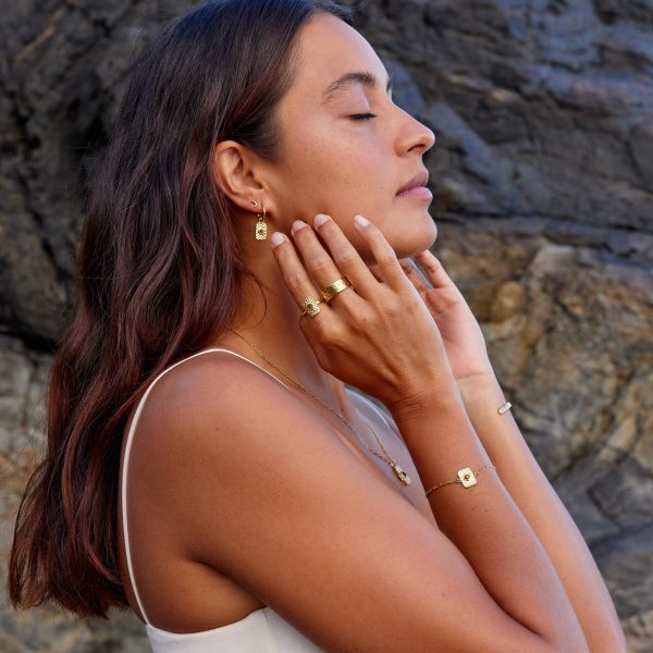 Courage Earrings in Gold