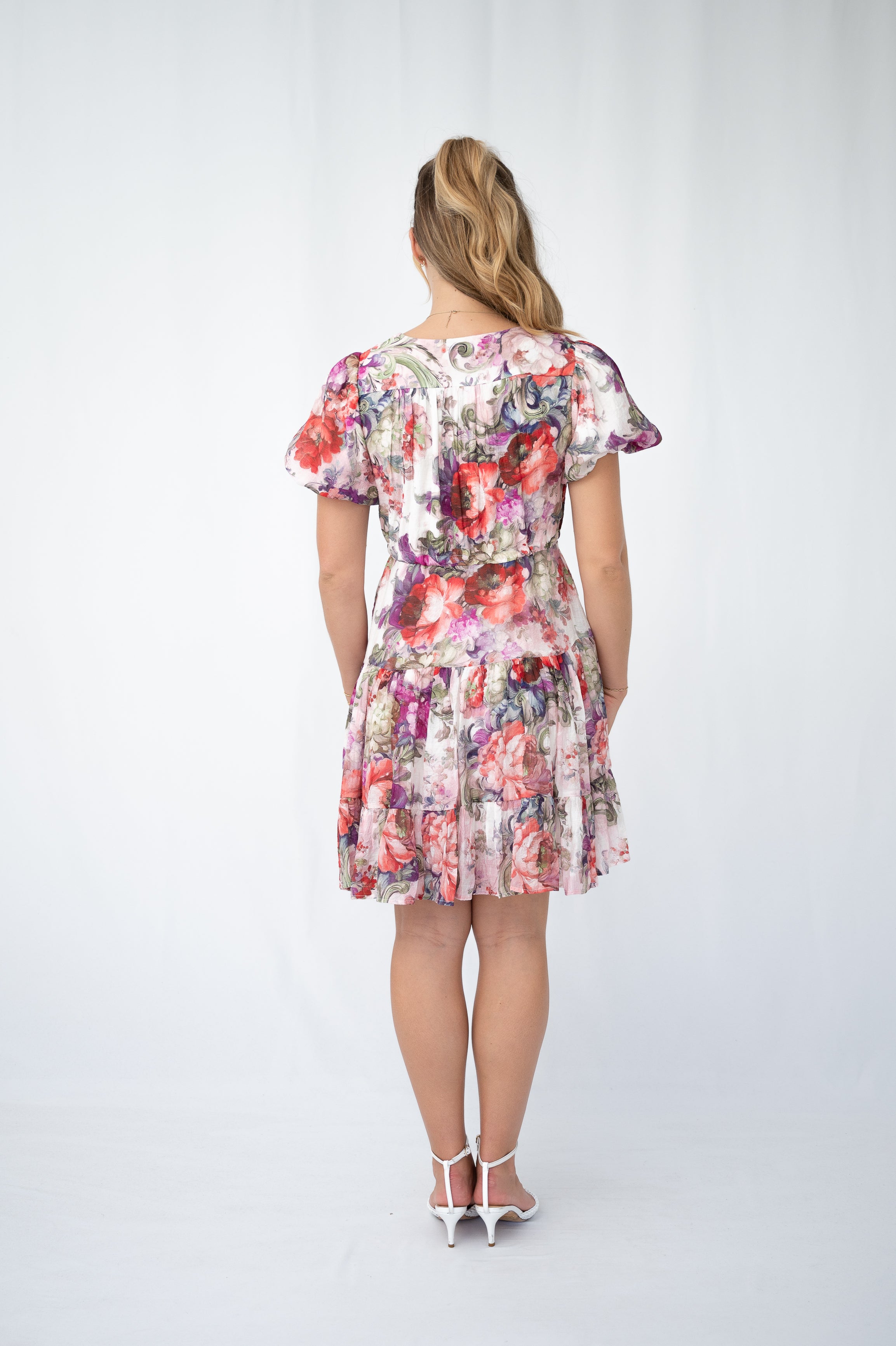 Vintage Rose Selma Short Dress Pink