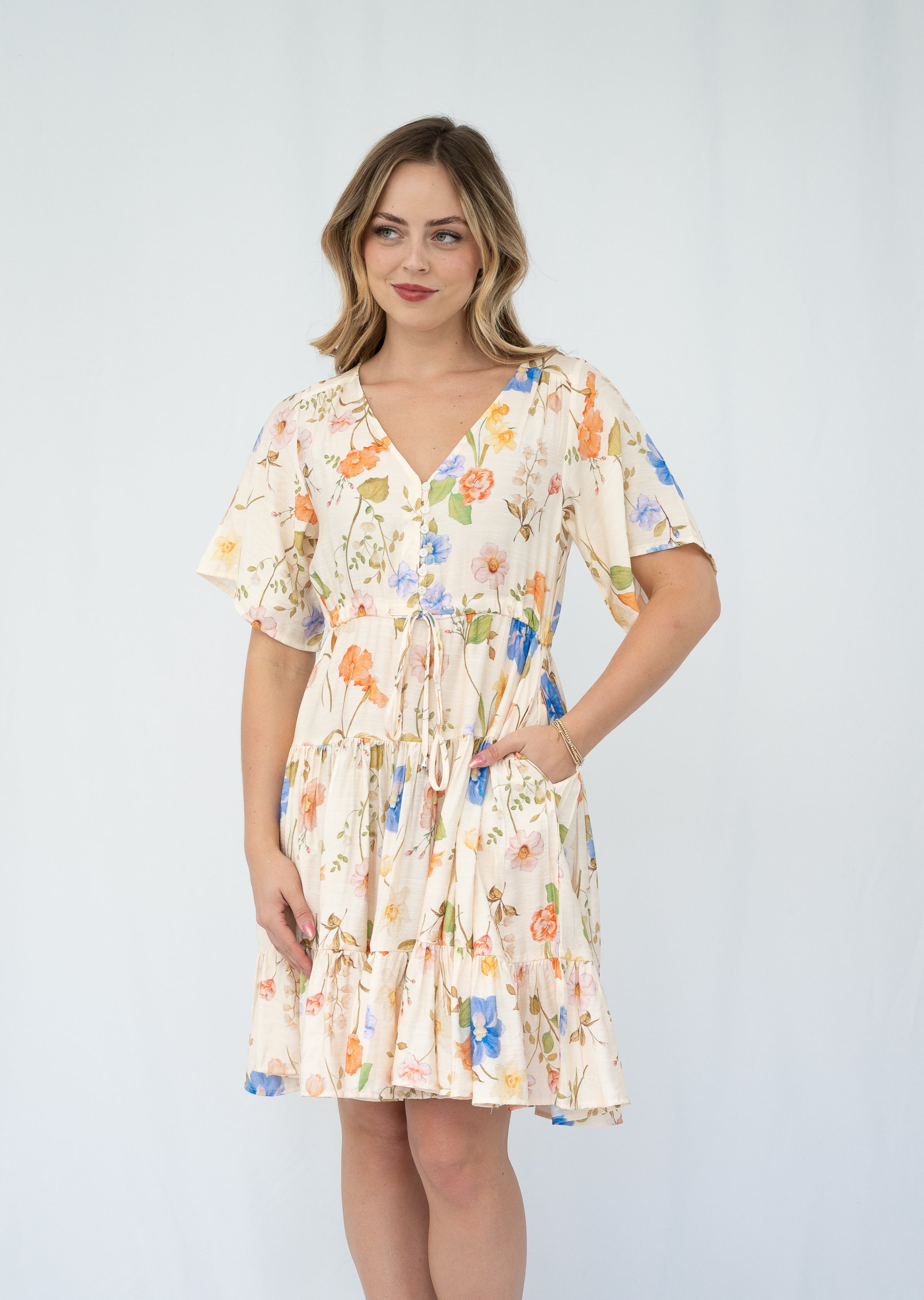 Kacey Cream Selma Dress