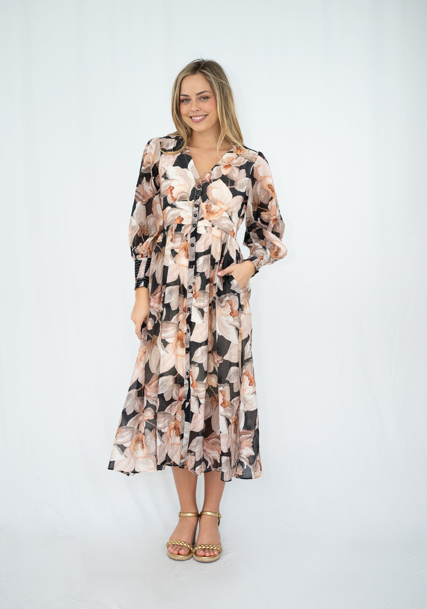 Magnolia Maxi Dress Black