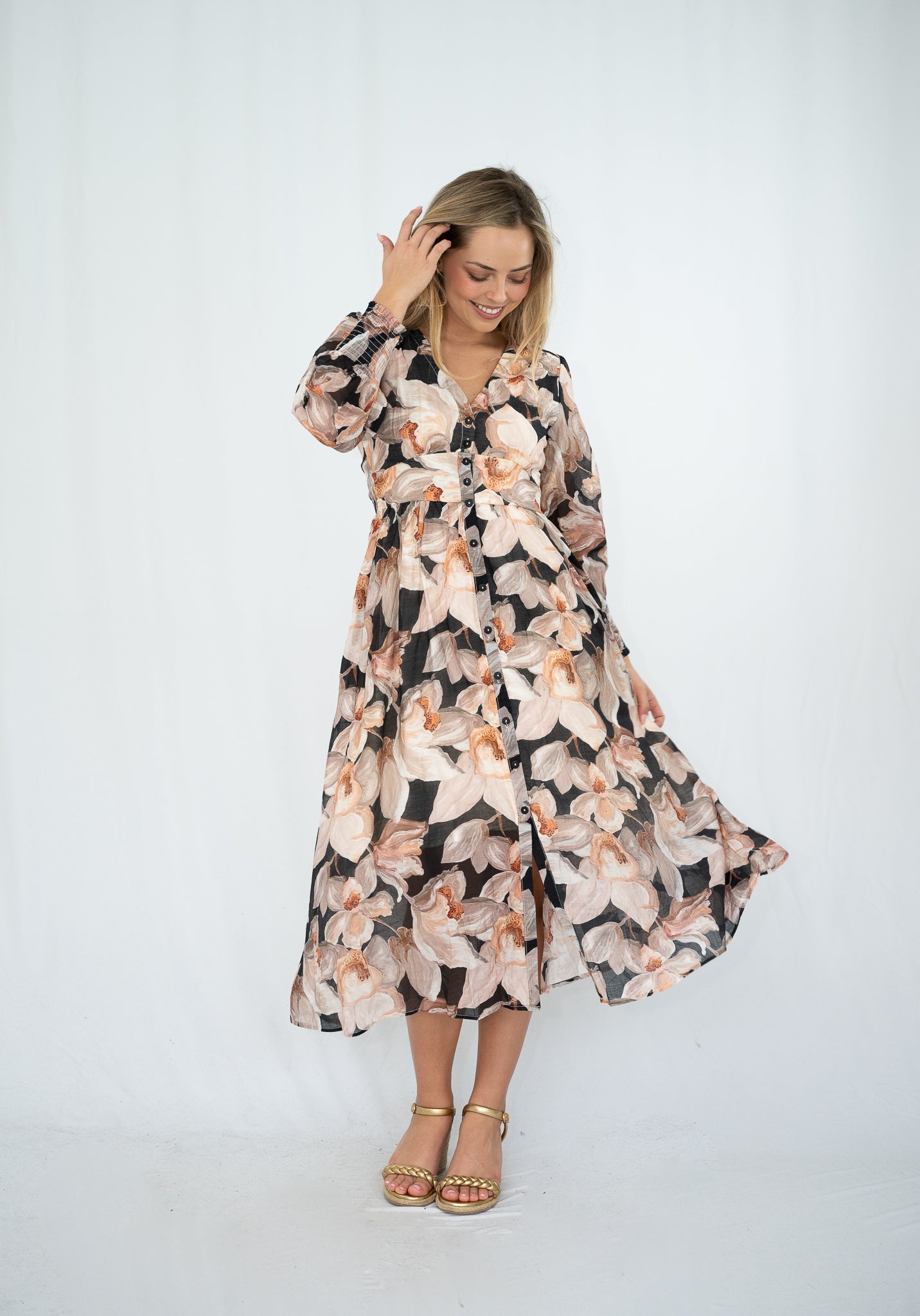 Magnolia Maxi Dress Black