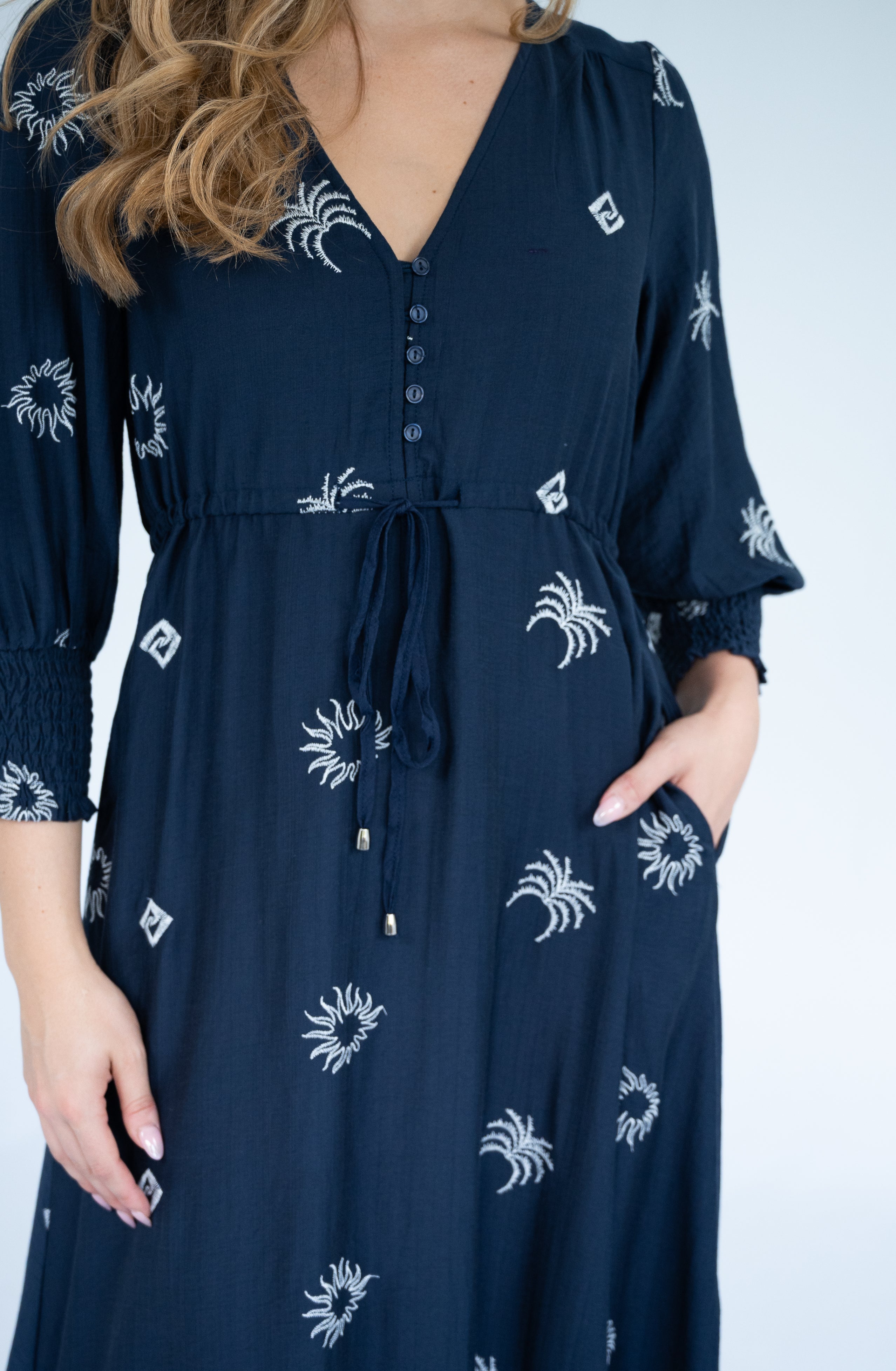 Selma Sun Maxi Dress Navy