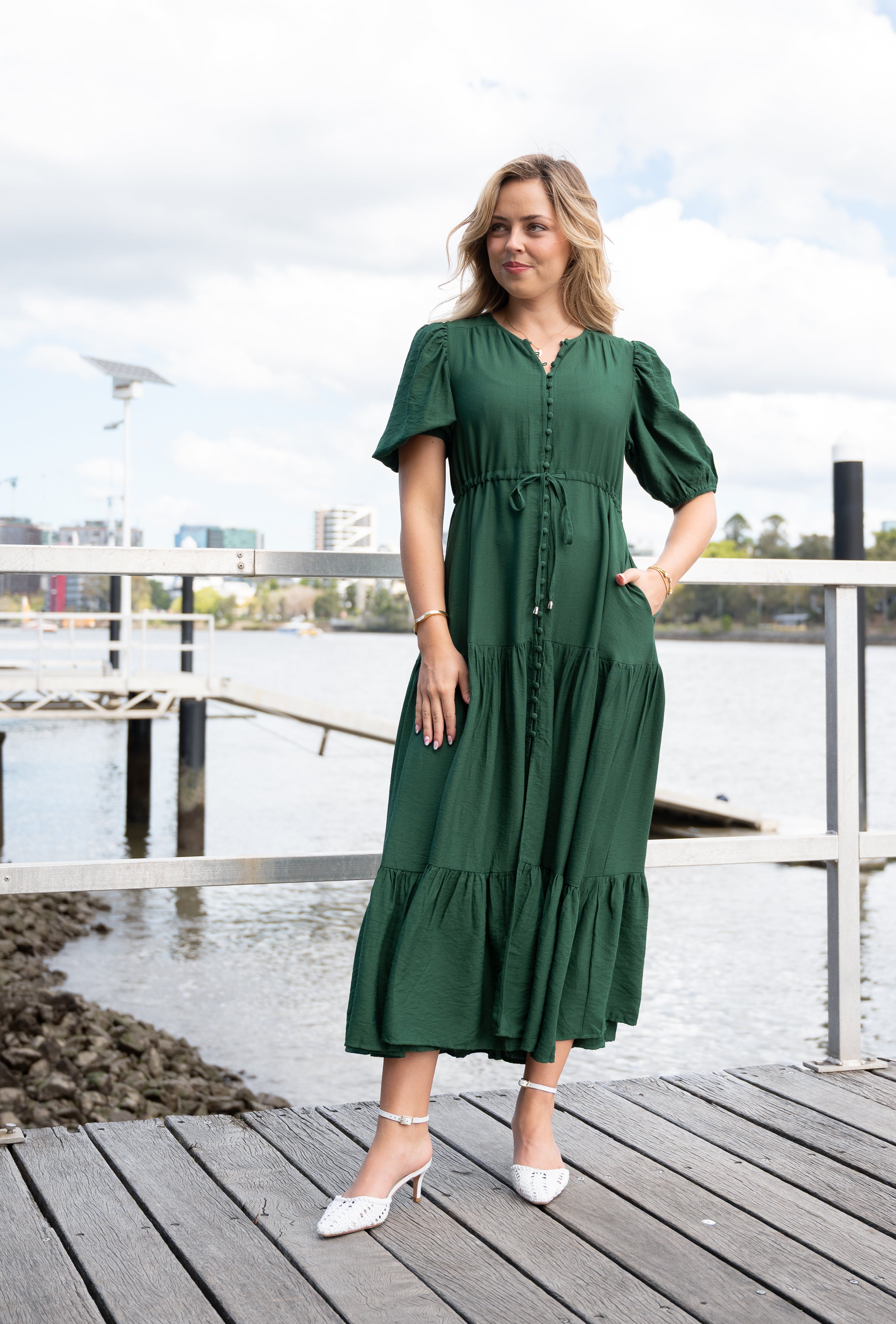 Selma Midi Dress Green