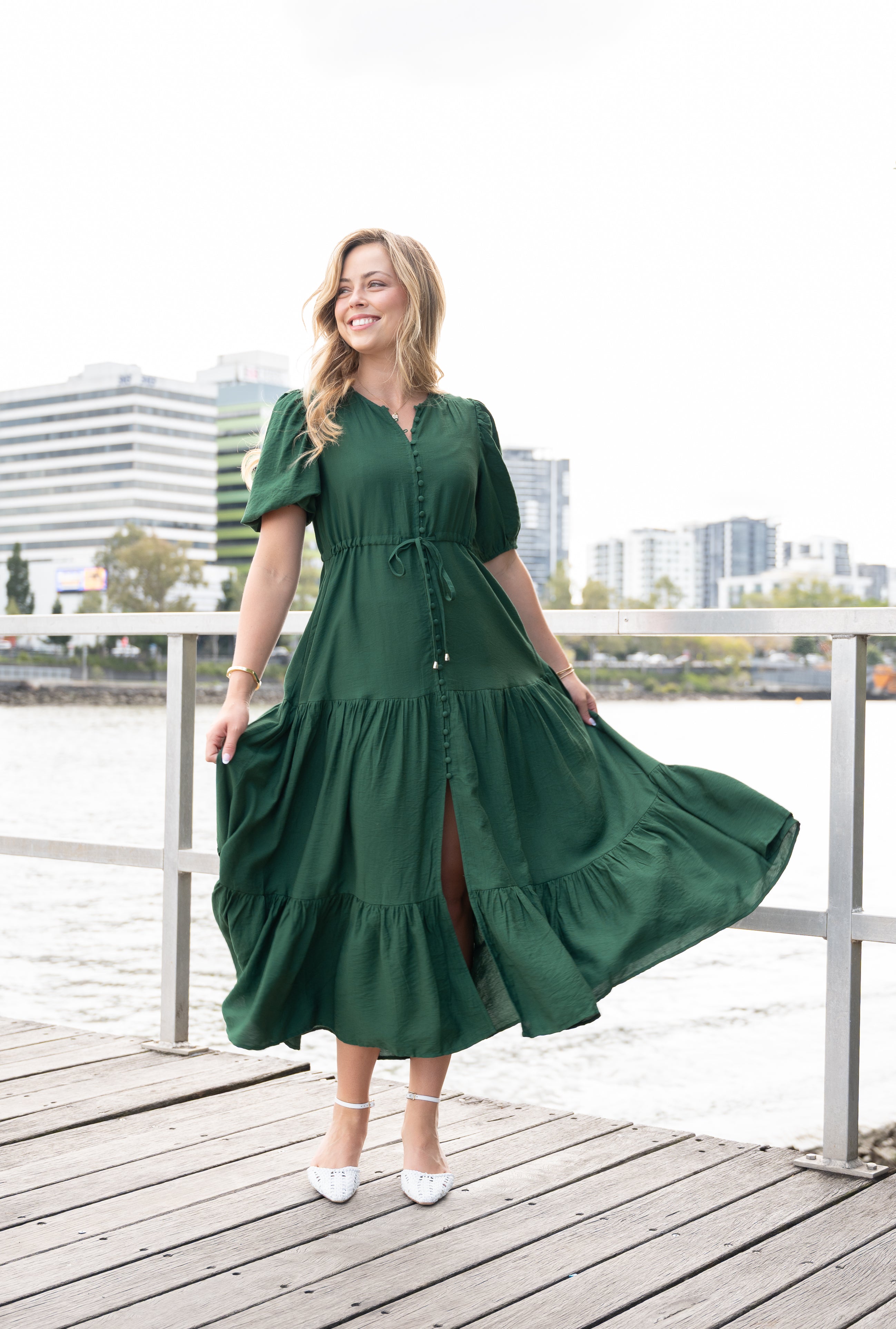 Selma Midi Dress Green