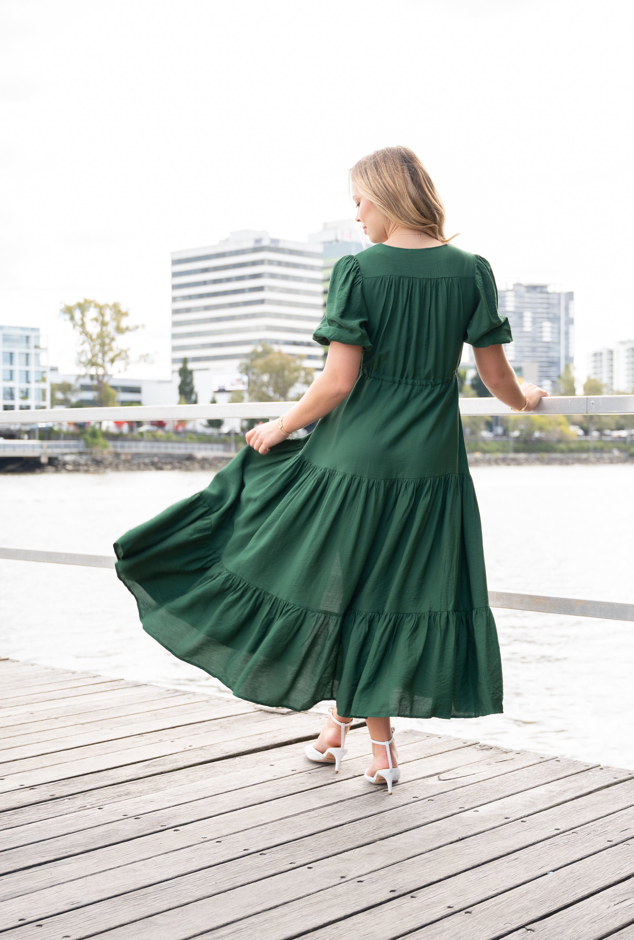 Selma Midi Dress Green