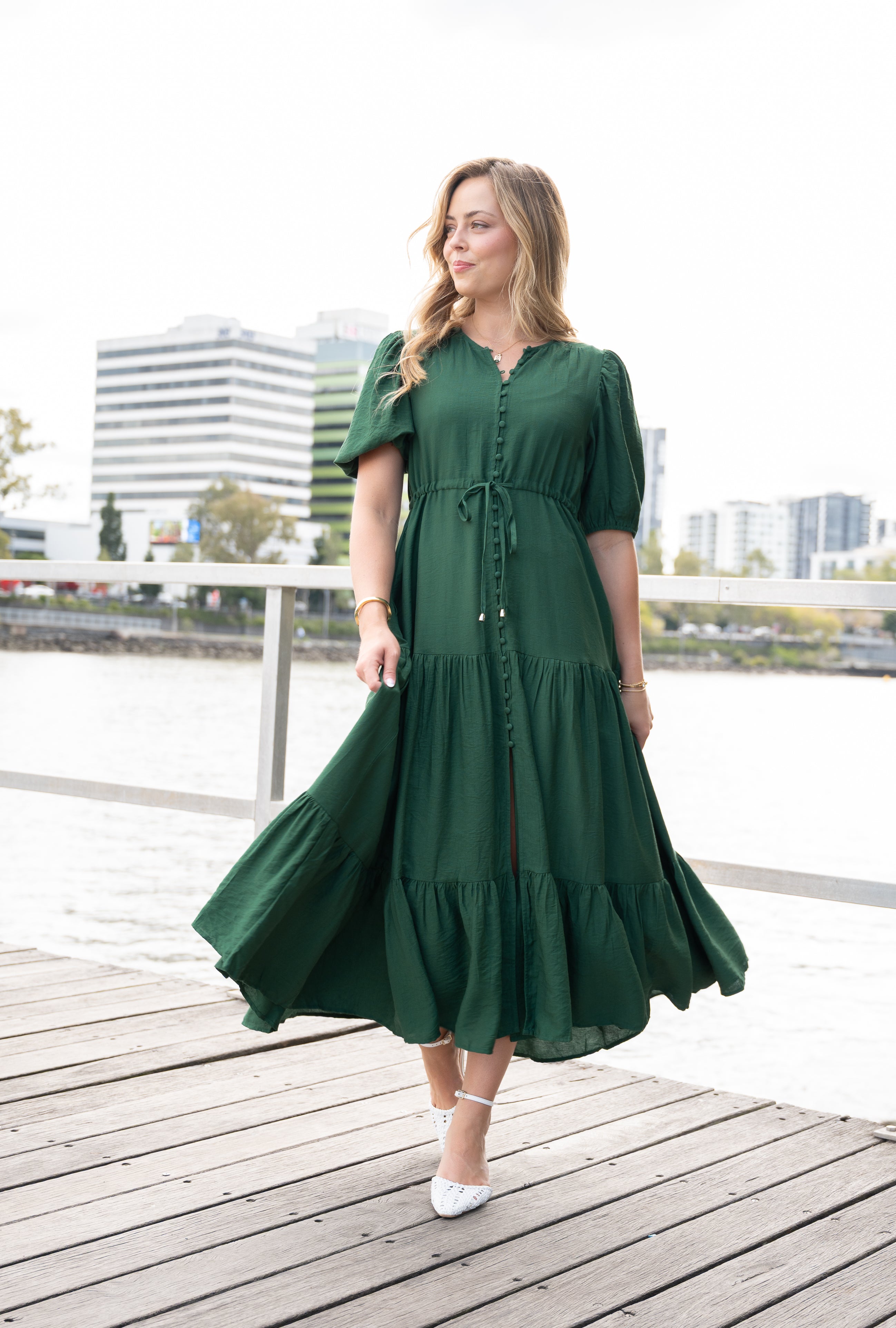 Selma Midi Dress Green