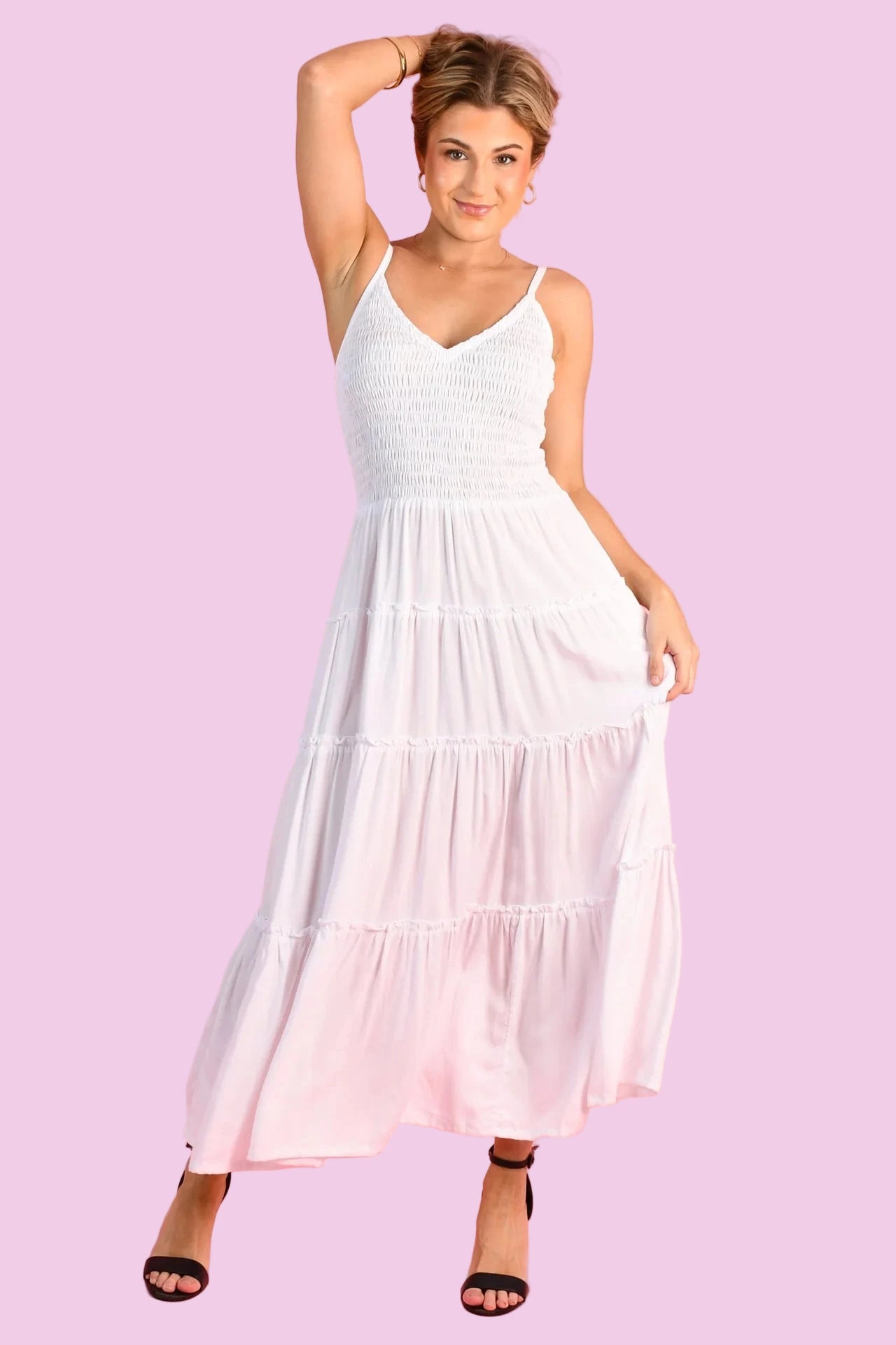 Traveller Maxi Dress White