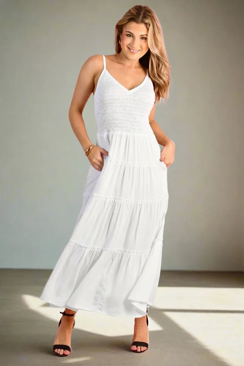 Traveller Maxi Dress White