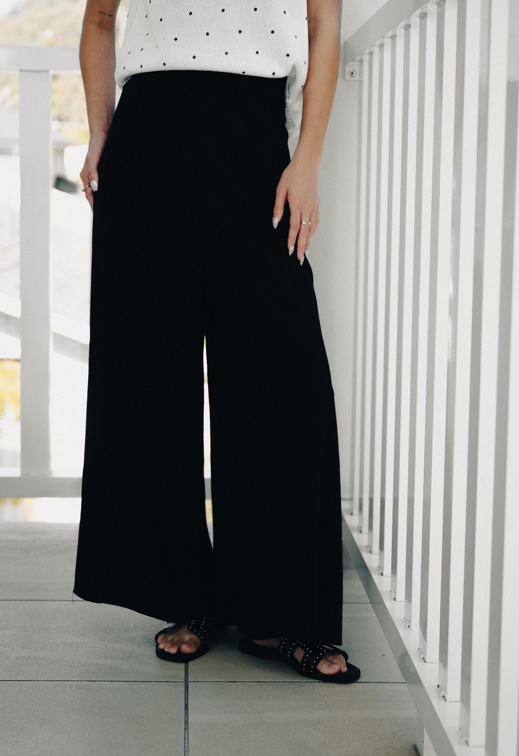 Classic Wide Leg Linen Pant