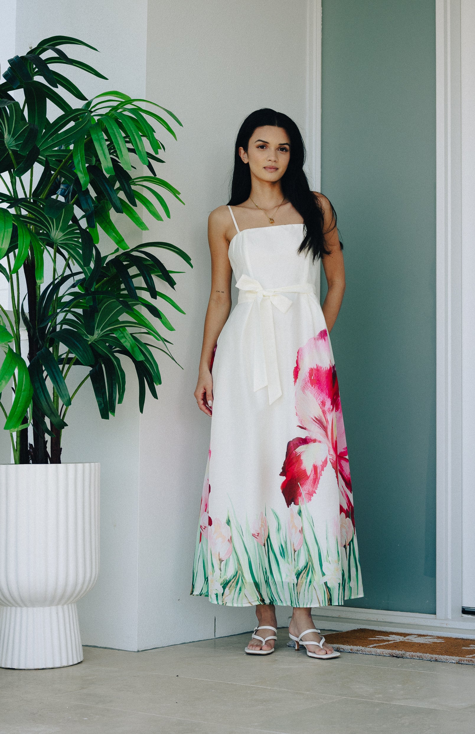 Hibiscus Midi Dress