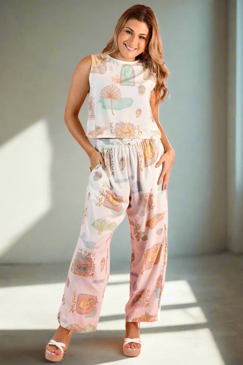 Eva Tank - Zesty Postcard