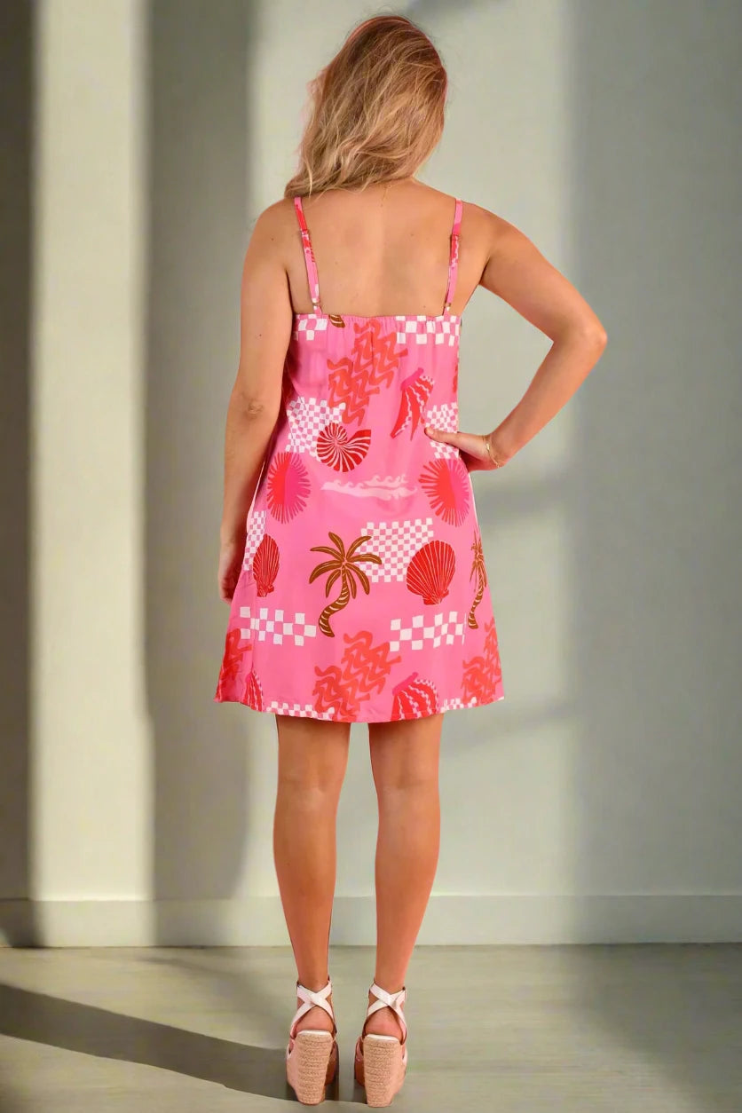 Sadie Shift Dress - Seychelles Pink