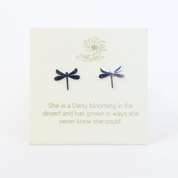 Dragonfly Earrings in Gold or Silver