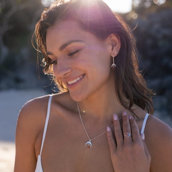 Evening Star Necklace in Silver