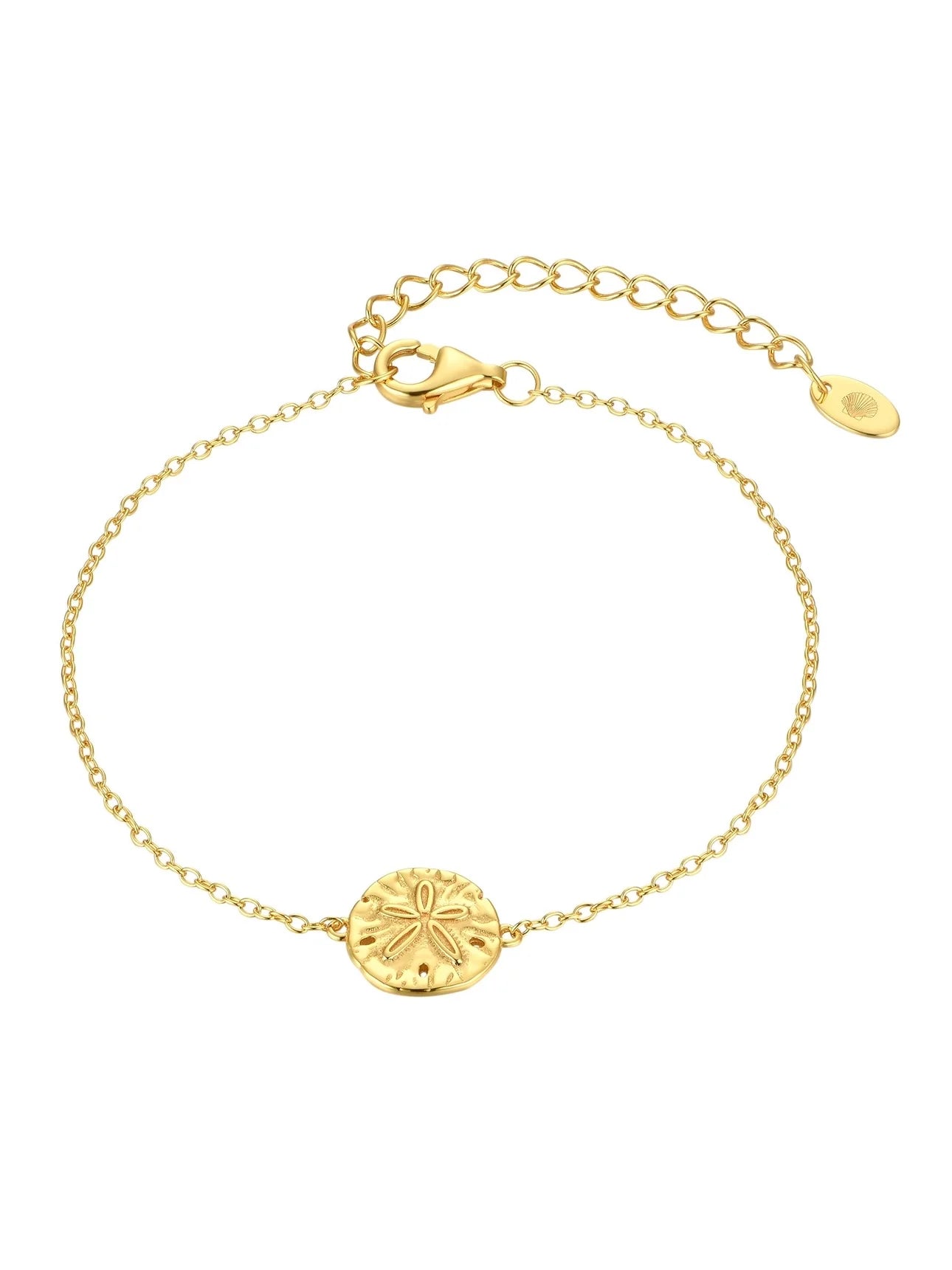 Sand Dollar Bracelet in 18k Gold Vermeil