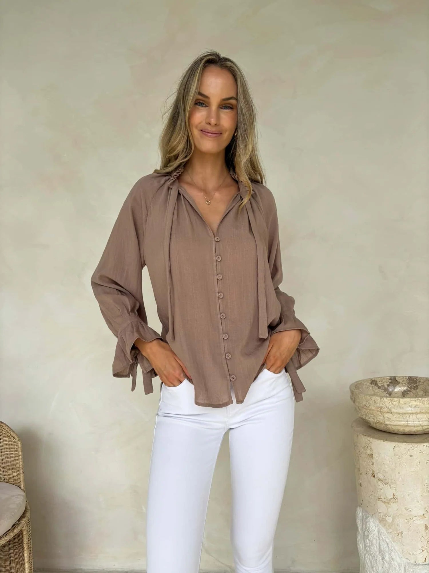Palos Blouse Taupe