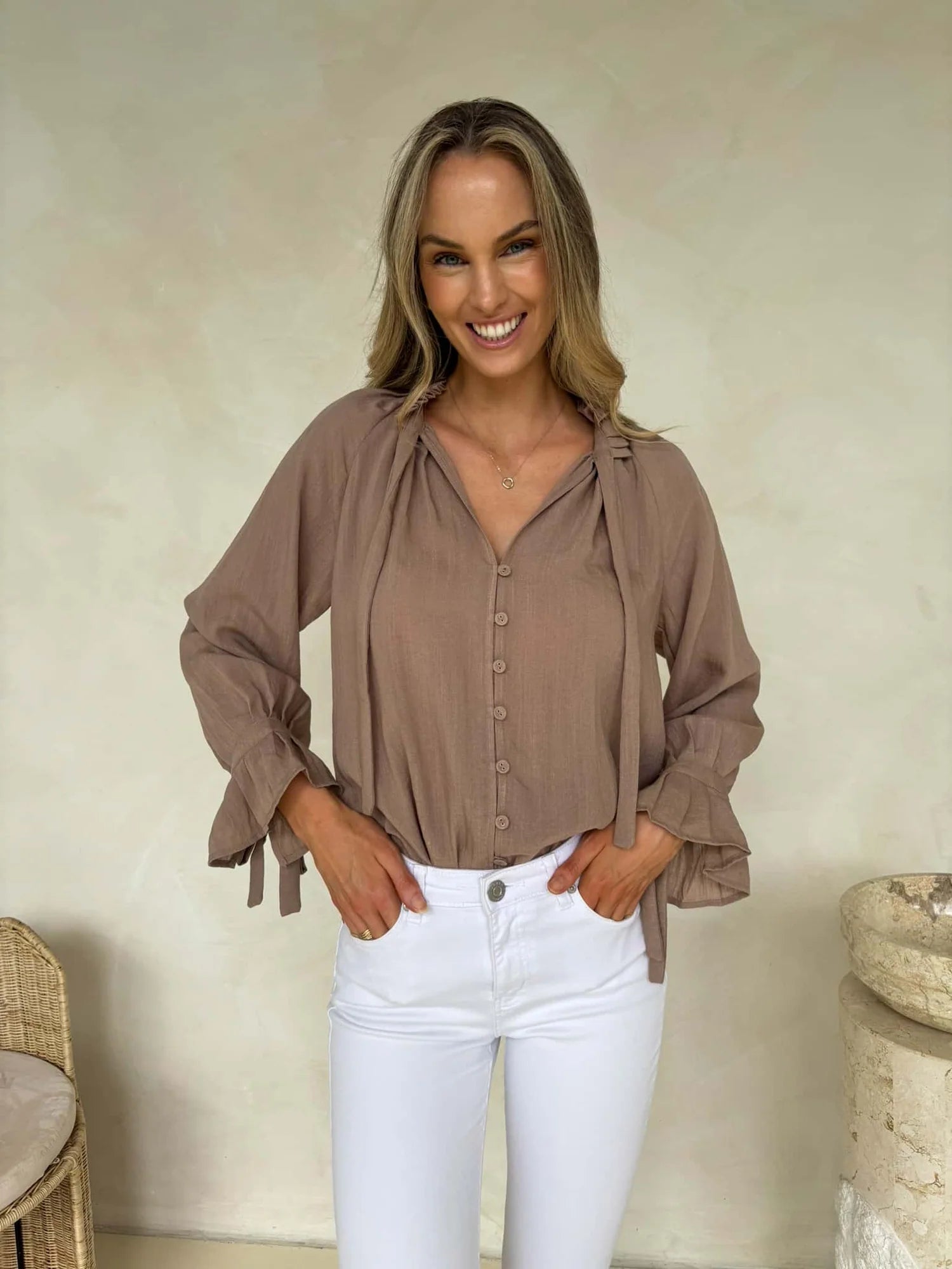 Palos Blouse Taupe