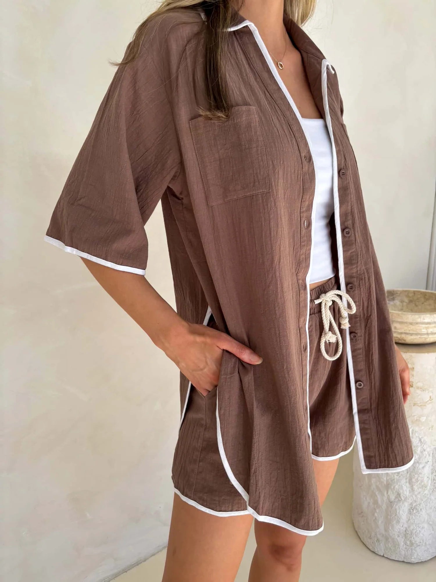 Aria 2 Piece Set Brown