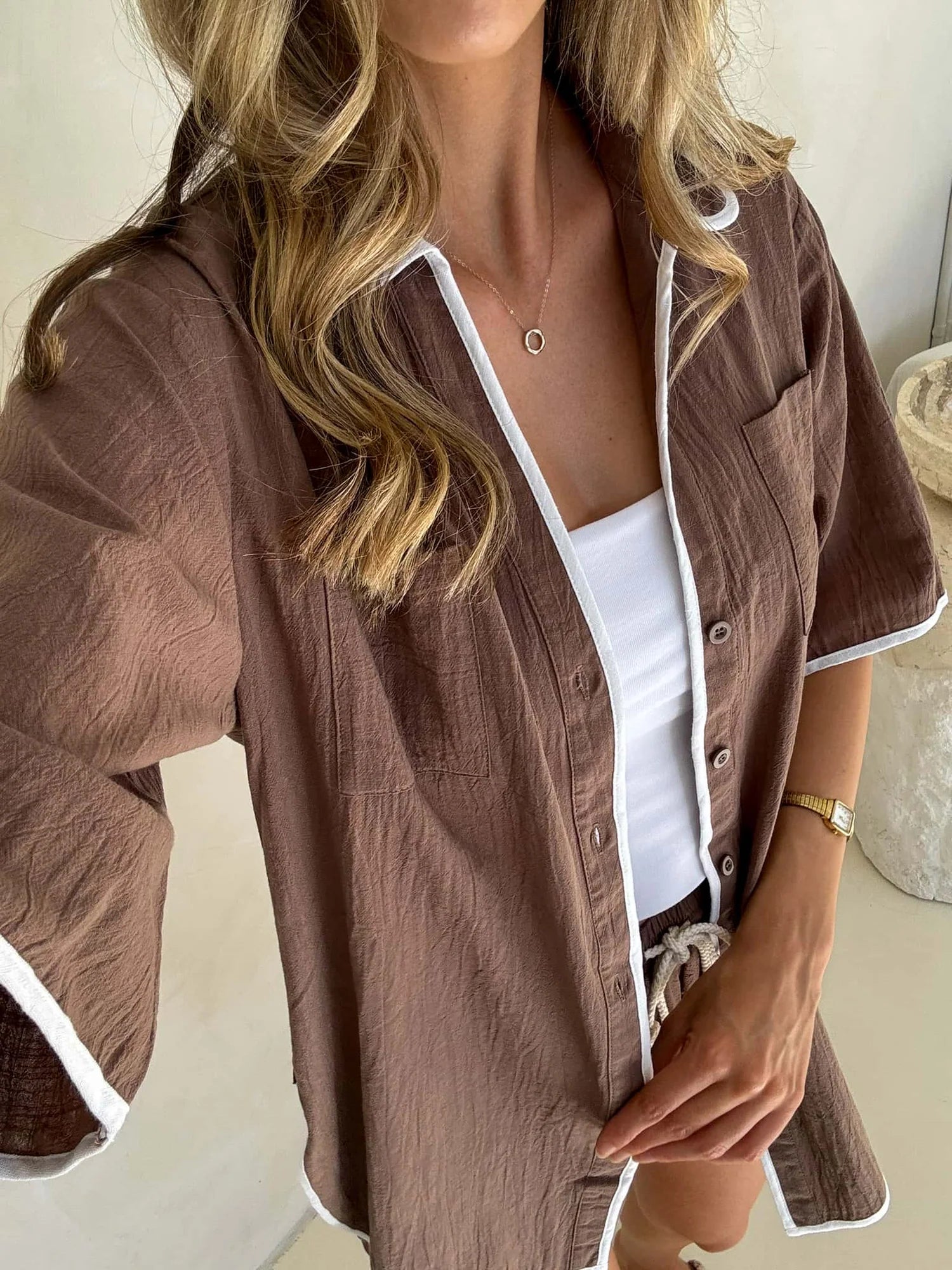 Aria 2 Piece Set Brown