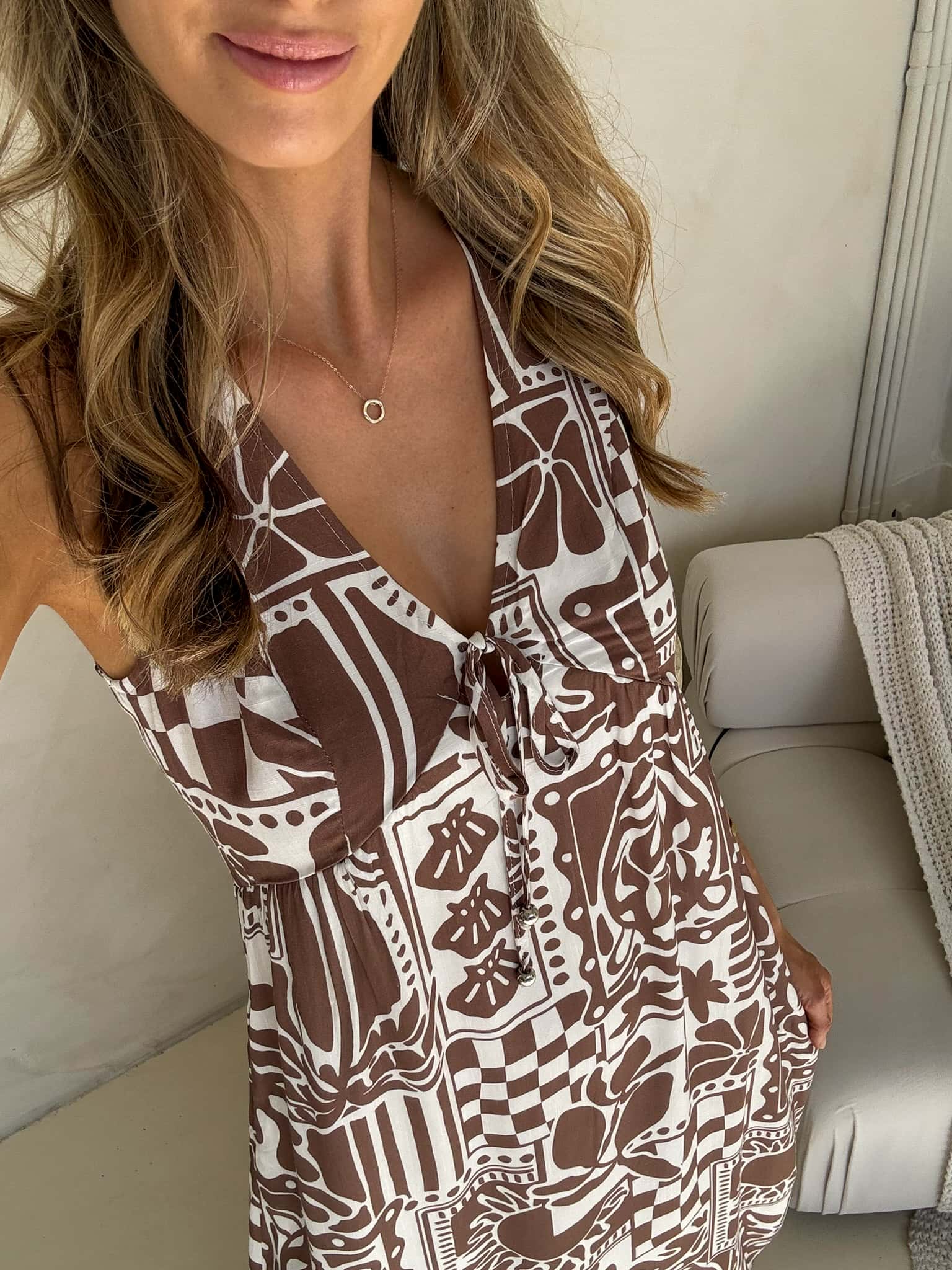 Peyton Truffle Print Dress