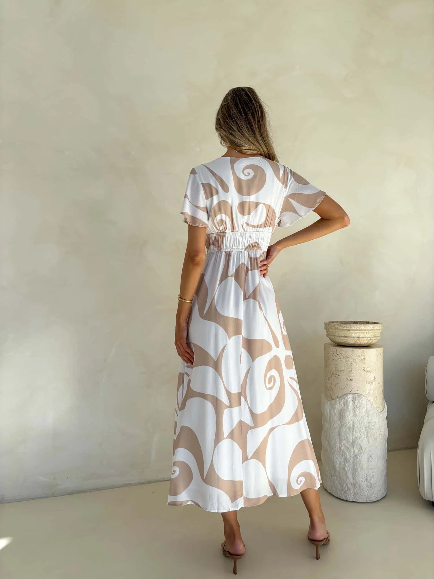 Eliza Whirl Midi Dress