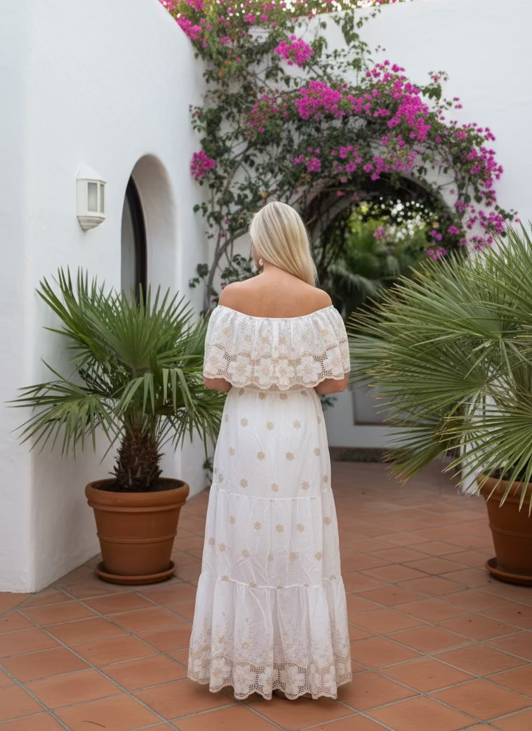 Sandswept Off Shoulder Maxi Dress