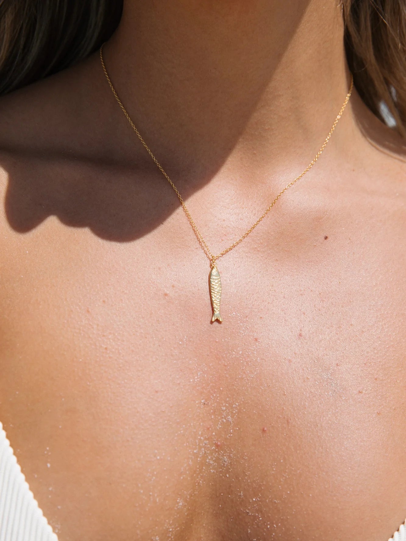 Sardine Necklace in 18k Gold Vermeil