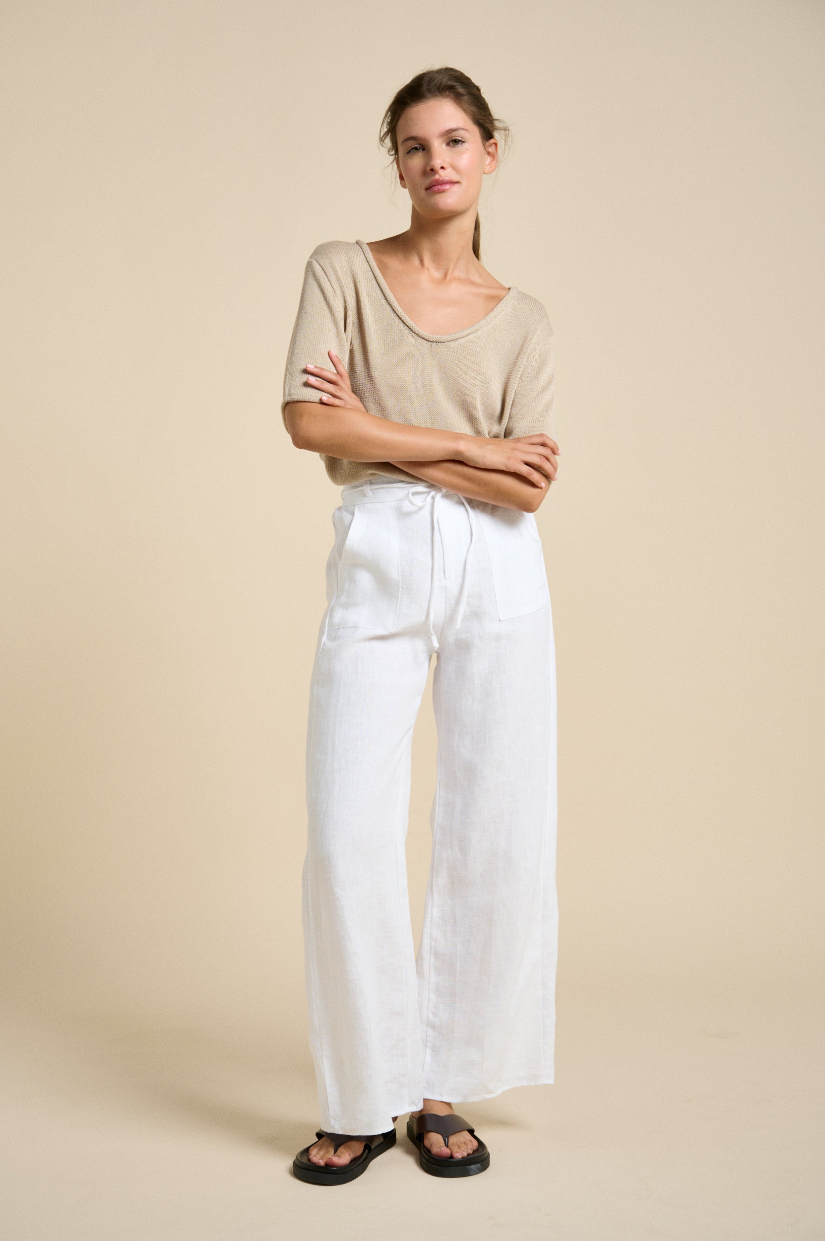 Scoop Summer Knit Little Lies Tee