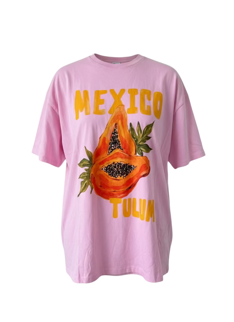 Pink Mexico Papaya By Frankie Tee