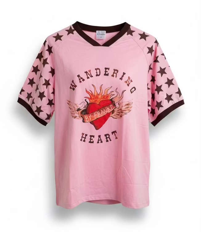 Wandering Heart Tee By Frankie Pink