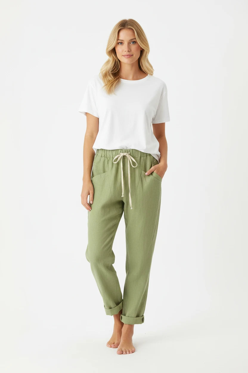 Little Lies Luxe Linen Pant
