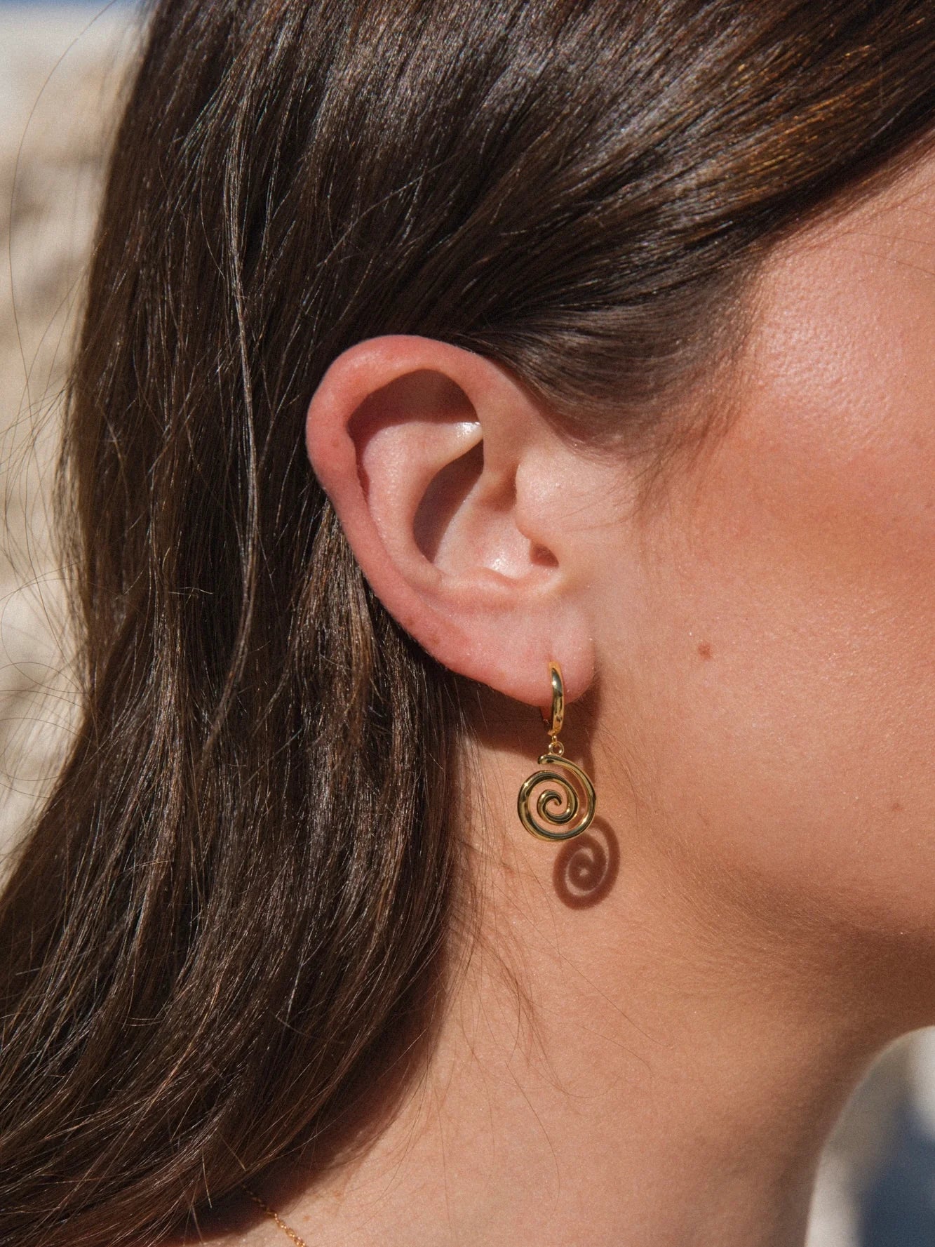 Spiral Hoops 18K Gold Vermeil
