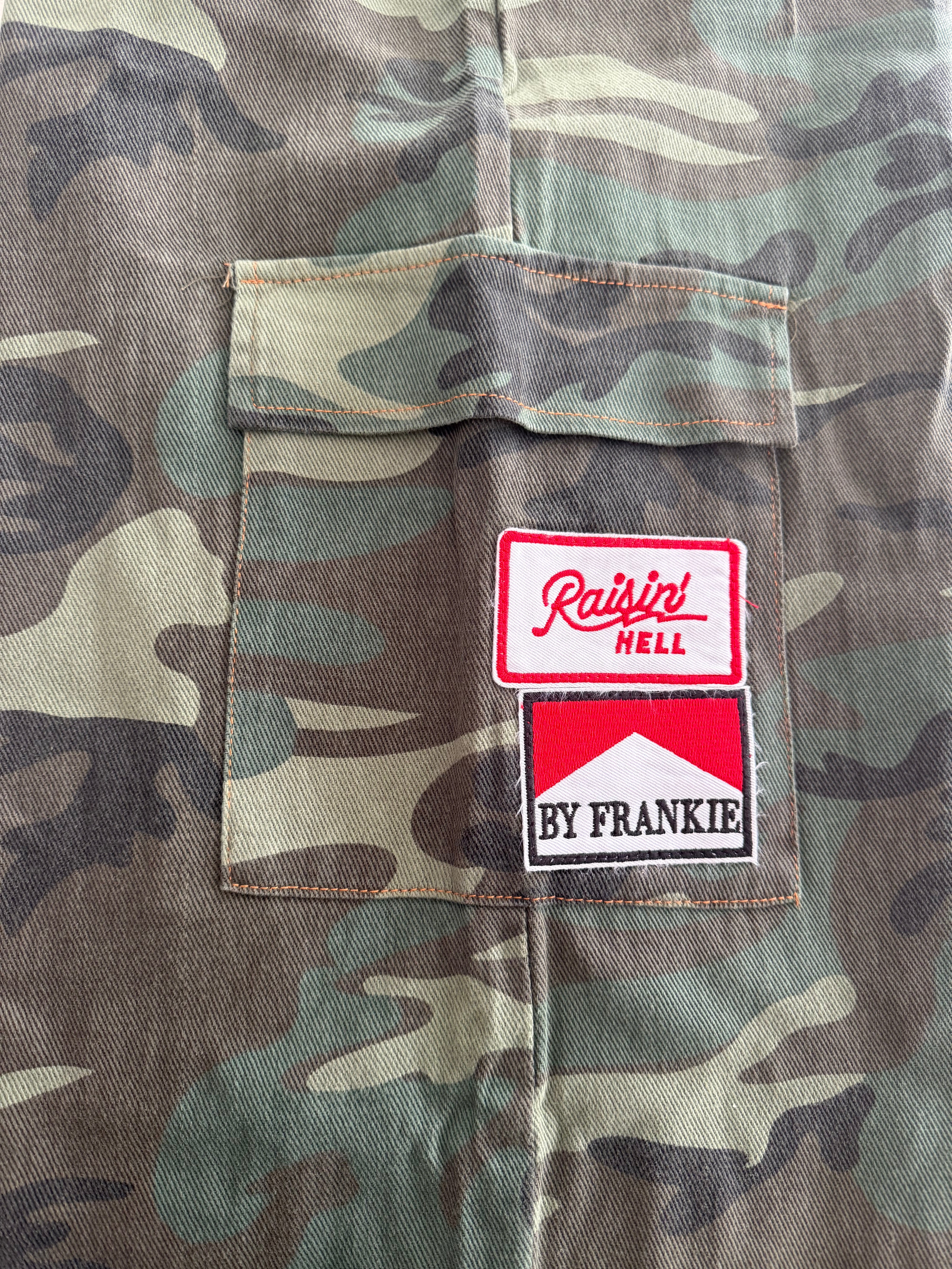 Dark Camo Cargo Pant & Patches