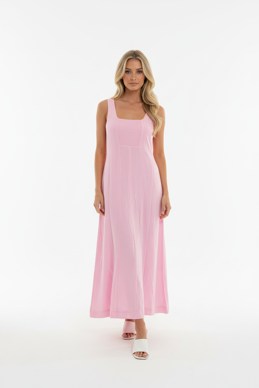 Zoey Full Length Dress Pink