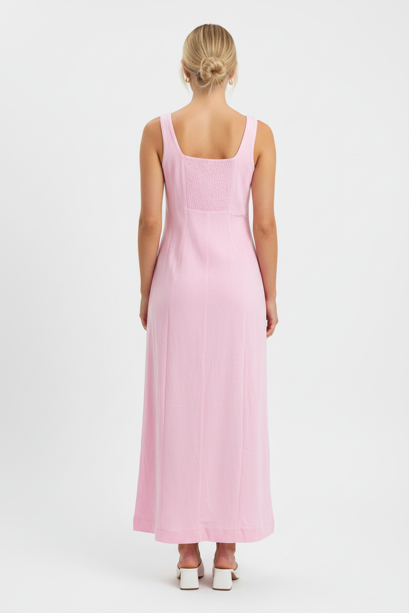 Zoey Full Length Dress Pink