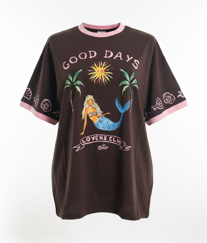 Good Days Lovers Club Tee Chocolate