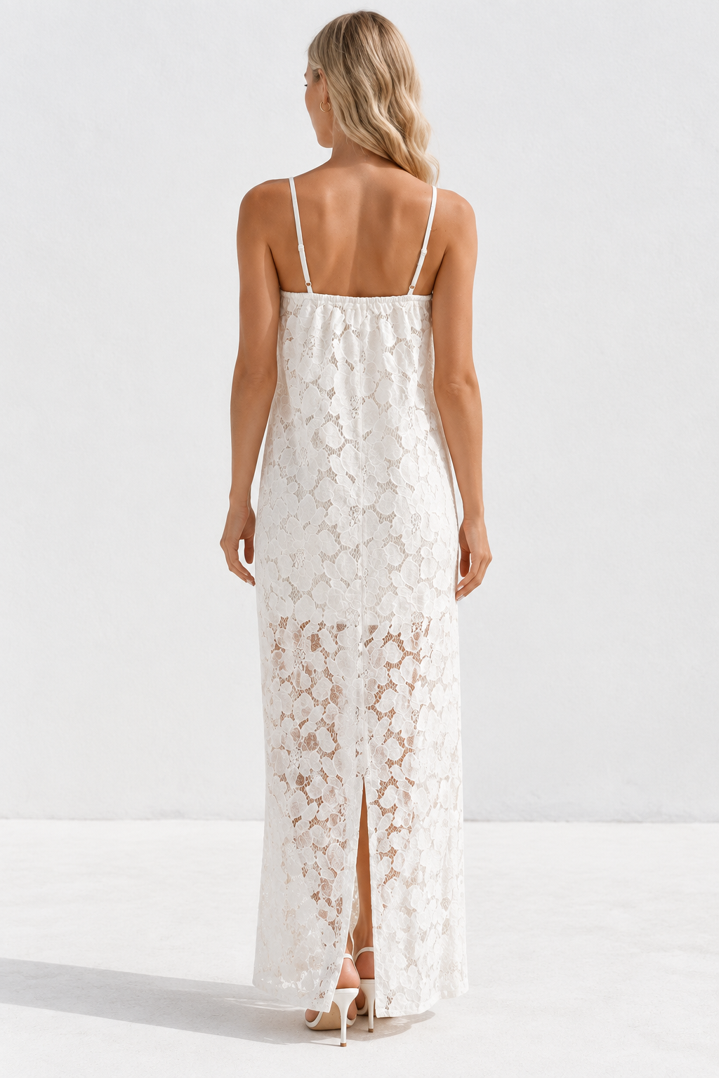 Sharni Lace Maxi White