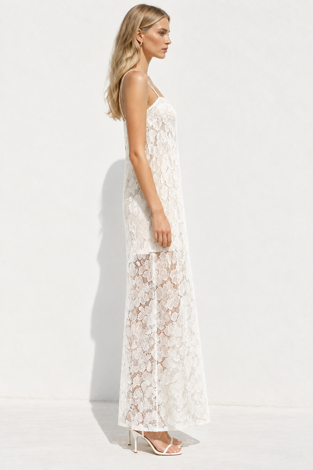 Sharni Lace Maxi White