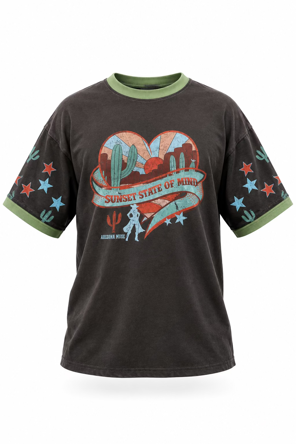 Sunset State of Mind Tee Charcoal