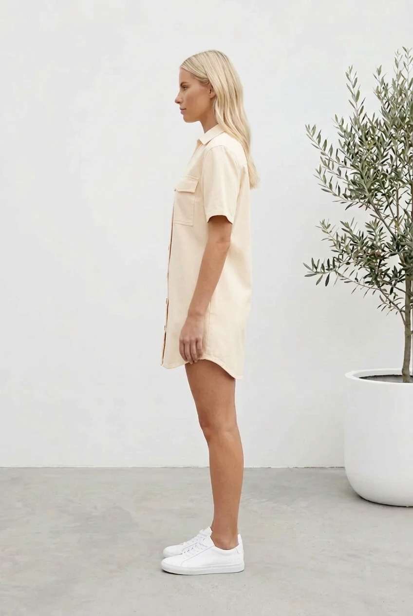Maddy Shirt Dress Buttercup