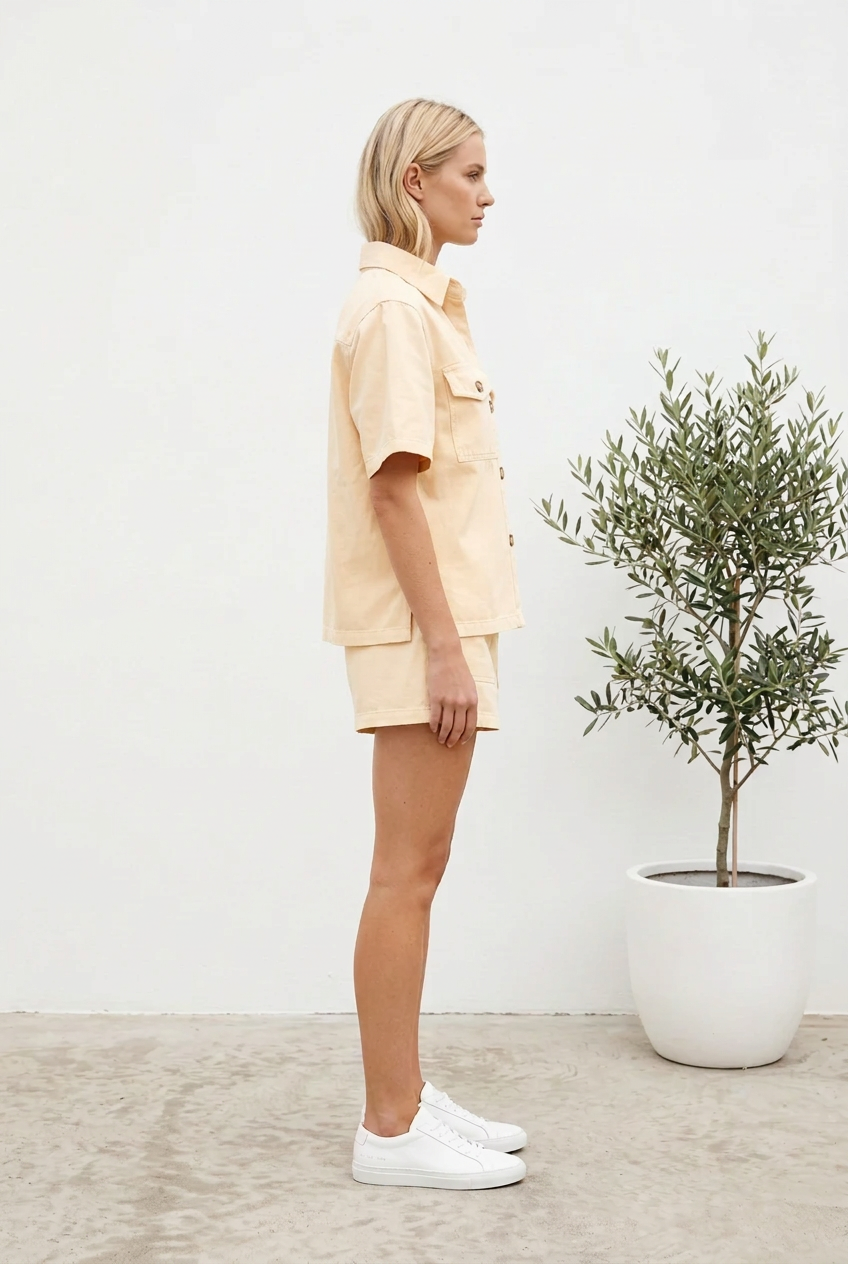Maddy Shirt & Short Set Buttercup