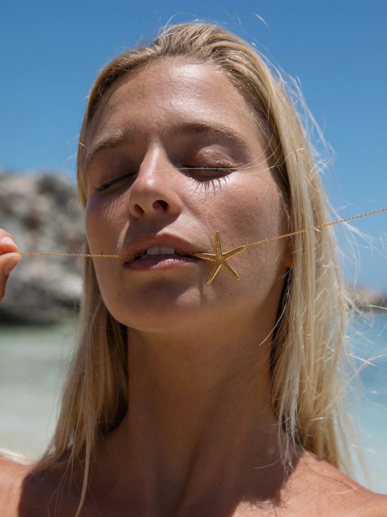 Island Sun Necklace in 18k Gold Vermeil