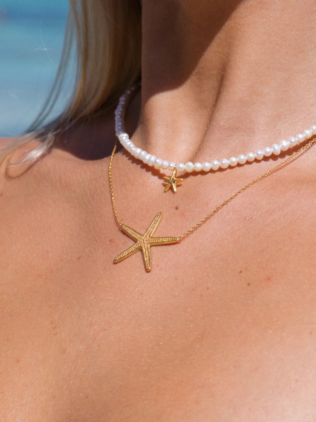 Island Sun Necklace in 18k Gold Vermeil